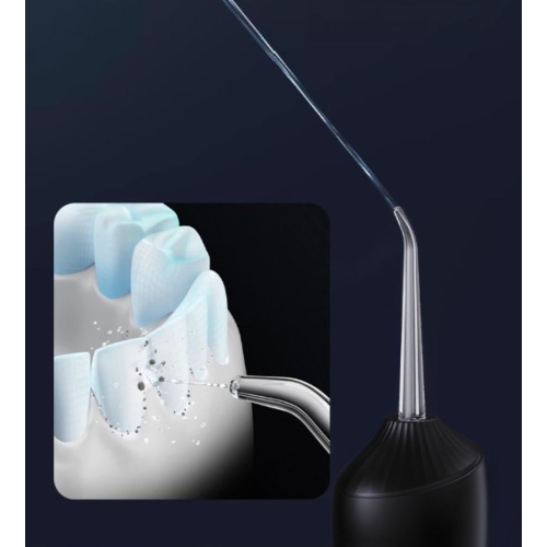 Portable waterproof electric water flosser household oral cleaning water flosser spray teeth cleaning(black)