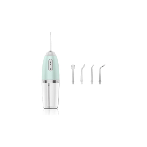 GREEN SCENIC  Portable Water Flosser \w 3 Modes, 230 Ml Water Tank for Teeth Cleaning, 4 Different Nozzles, Ipx7 Waterproof Rechargeable Electric