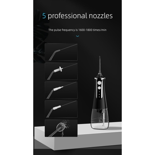 Premium Electric Water Flosser with 3 Modes, 300ml Removable Water Tank and Long Battery - Dentist Recommended Oral Care