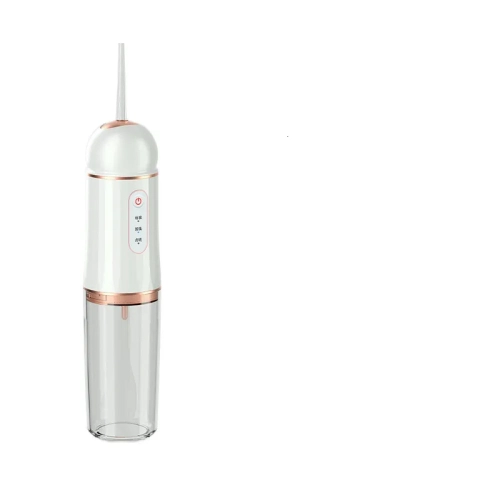 GREEN SCENIC  Ultrasonic Electric Water Flosser Oral Cleaner Ipx7 Waterproof Portable Household Tooth Rinser Oral Purifier Jet Cleaner (White Gold)