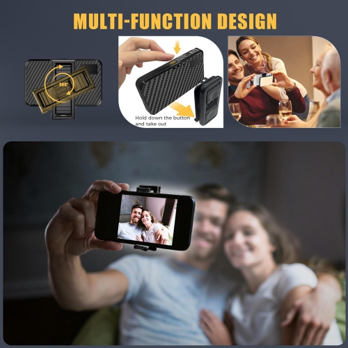 168 LED Selfie Light for iPhone, iPhone Light,Portable Phone Light, 3000Mah Rechargeable Video Light, Adjusted 3 Light Modes, for iPhone, Camera,