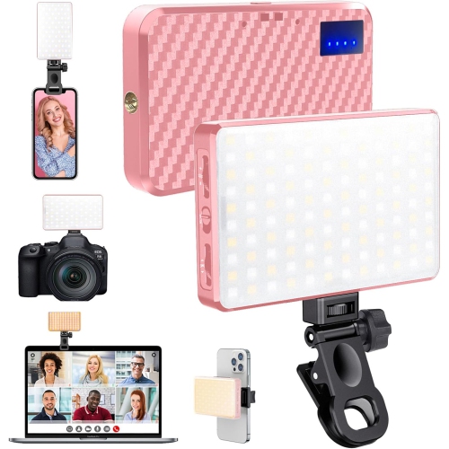 YOULIGHTS  168 Led Selfie Light for Iphone, Iphone Light, Portable Phone Light, 3000Mah Rechargeable Video Light, Adjusted 3 Light Modes, for Iphone