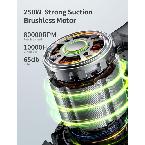 Kalado 22KPA Cordless Vacuum, 30Min Battery, Brushless Motor, 6-in-1 for Carpet & Hardwood