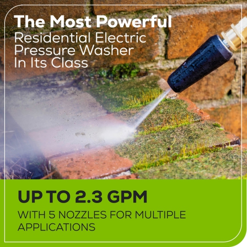 Greenworks 2700 PSI 1.2 GPM 14 Amp Electric Pressure Washer - GPW2700