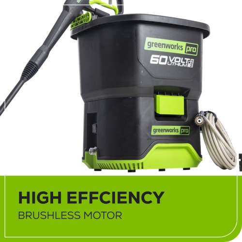 Greenworks 60V 1800 PSI 1.0 GPM Bucket Pressure Washer