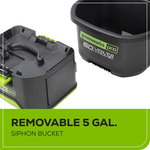 Greenworks 60V 1800 PSI 1.0 GPM Bucket Pressure Washer