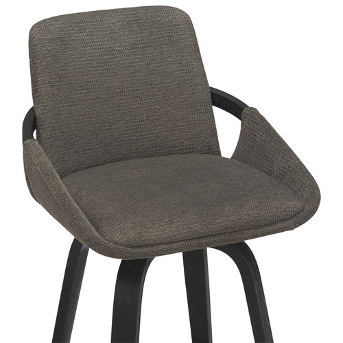 Tabouret de bar contemporain pivotant à hauteur de comptoir Parker de !NSpire - Ensemble de 2 - Anthracite