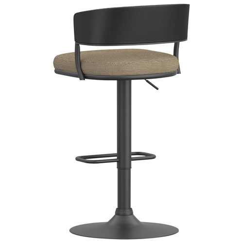 !NSpire Kazan Contemporary Adjustable Height Air-Lift Barstool - Set of 2 - Dark Beige