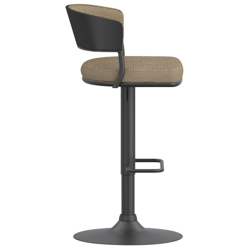 !NSpire Kazan Contemporary Adjustable Height Air-Lift Barstool - Set of 2 - Dark Beige