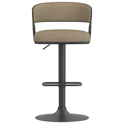 !NSpire Kazan Contemporary Adjustable Height Air-Lift Barstool - Set of 2 - Dark Beige