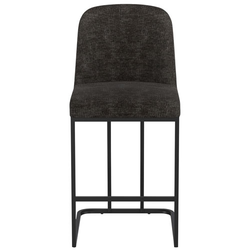 !NSpire Dario Contemporary Counter Height Barstool - Set of 2 - Charcoal