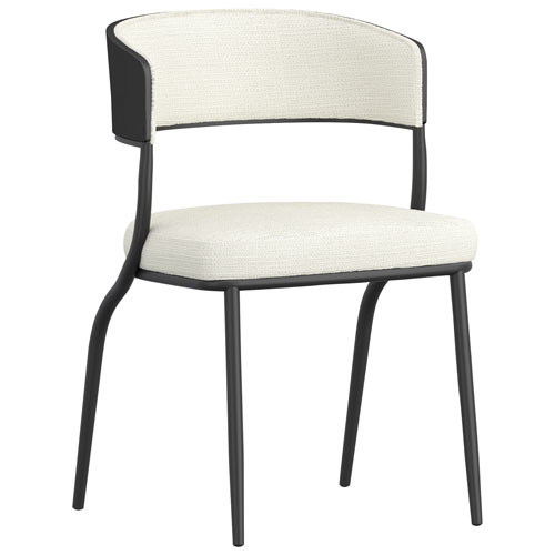 !Nspire Kazan Contemporary Fabric Dining Chair - Set of 2 - Ivory