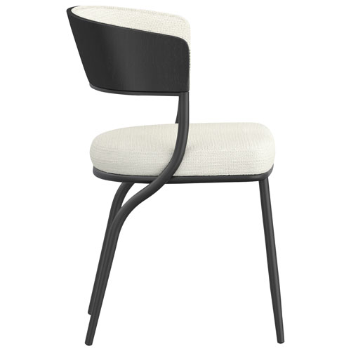!Nspire Kazan Contemporary Fabric Dining Chair - Set of 2 - Ivory