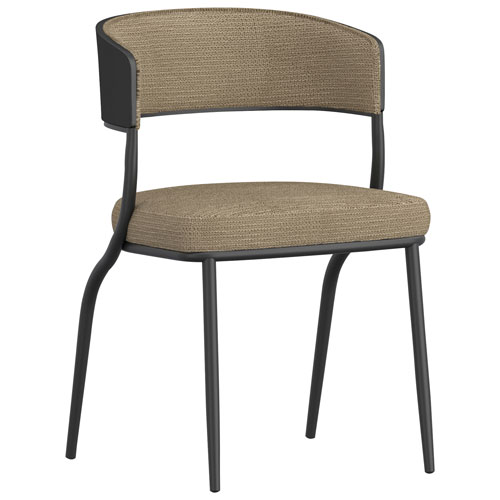 !Nspire Kazan Contemporary Fabric Dining Chair - Set of 2 - Dark Beige