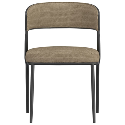 !Nspire Kazan Contemporary Fabric Dining Chair - Set of 2 - Dark Beige