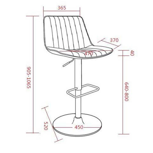 !NSpire Kosi Contemporary Adjustable Height Air-Lift Barstool - Set of 2 - Brown