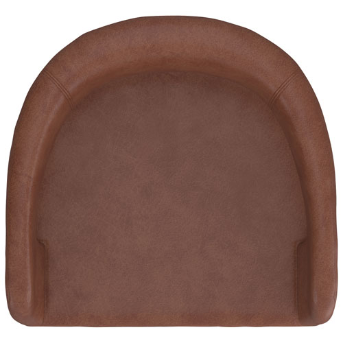 Tabouret de bar contemporain à hauteur de comptoir Crimson de !NSpire - Ensemble de 2 - Brun sellier