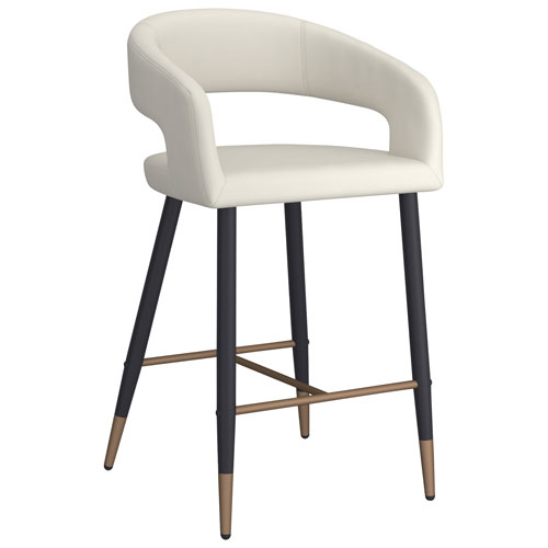 !NSpire Crimson Contemporary Counter Height Barstool - Set of 2 - Beige