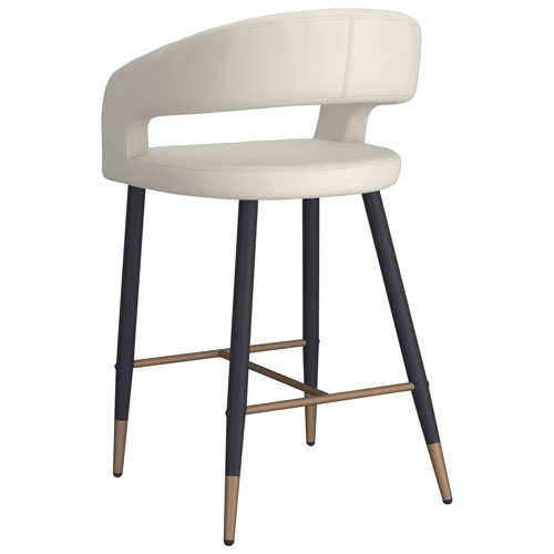 !NSpire Crimson Contemporary Counter Height Barstool - Set of 2 - Beige