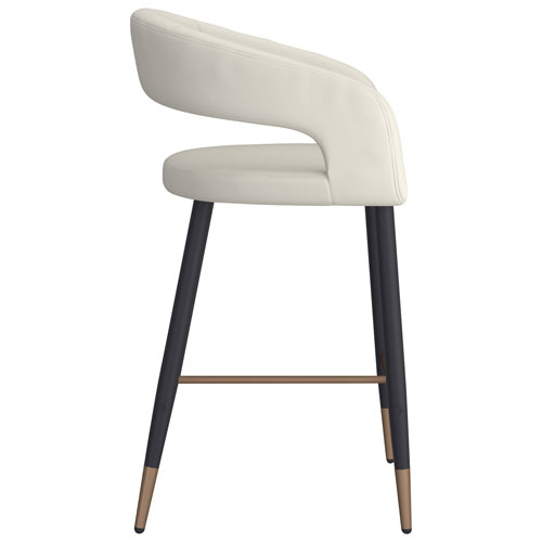 !NSpire Crimson Contemporary Counter Height Barstool - Set of 2 - Beige