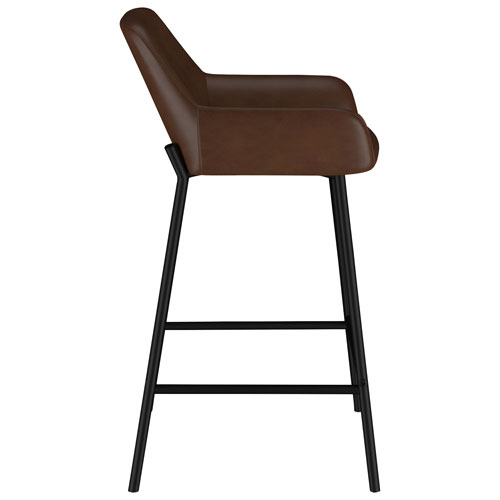 !NSpire Baily Contemporary Counter Height Barstool - Set of 2 - Brown