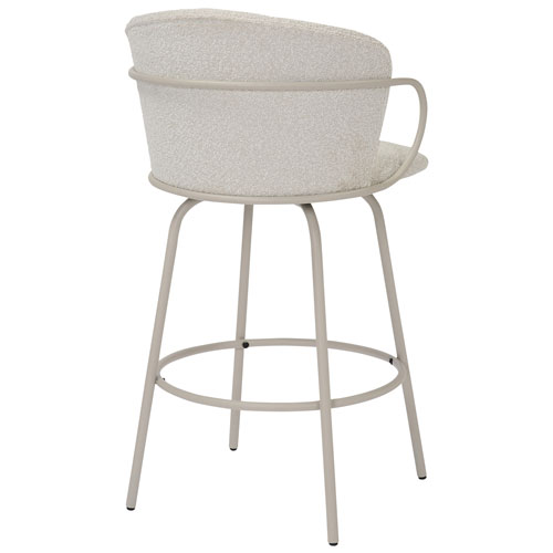 !NSpire Kalani Contemporary Counter Height Swivel Barstool - Set of 2 - Beige