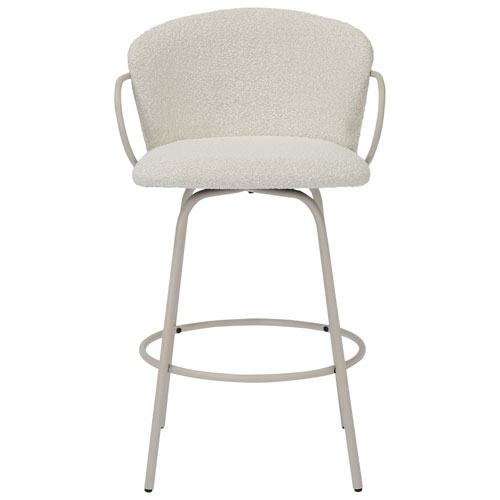 !NSpire Kalani Contemporary Counter Height Swivel Barstool - Set of 2 - Beige