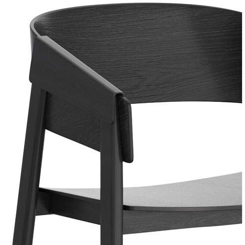 Chaise de salle à manger contemporaine de qualité commerciale Mateo de !Nspire - Ensemble de 2 - Noir