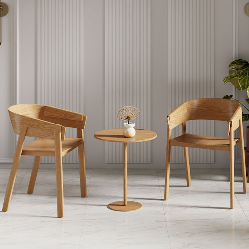 !Nspire Mateo Contract Grade Contemporary Dining Chair - Set of 2 - Natural