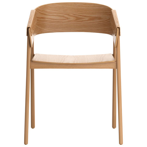 !Nspire Mateo Contract Grade Contemporary Dining Chair - Set of 2 - Natural