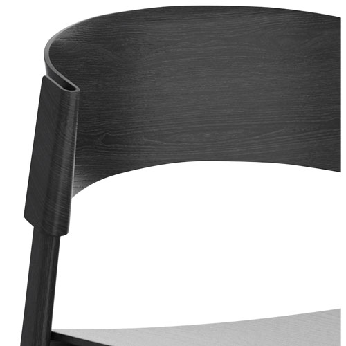 !Nspire Elias Contract Grade Contemporary Dining Chair - Set of 2 - Black