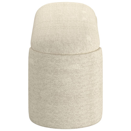 Inspire Fabric Bench Ottoman - Beige