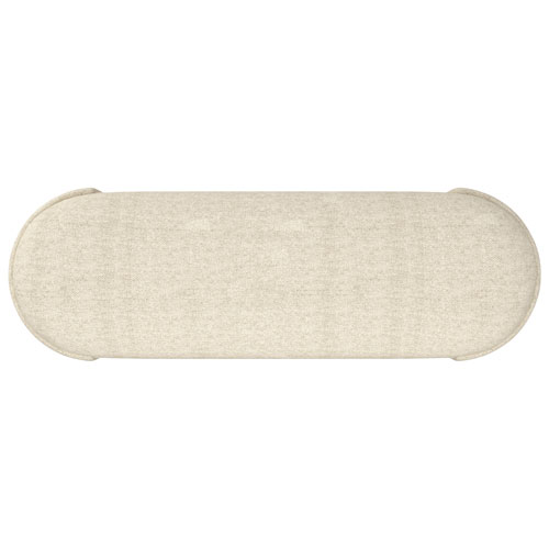 Inspire Fabric Bench Ottoman - Beige