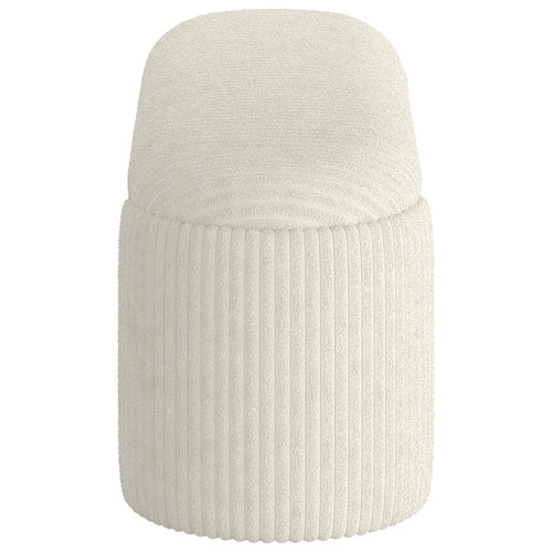 Inspire Fabric Bench Ottoman - Ivory