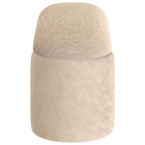 Inspire Fabric Bench Ottoman - Dark Beige