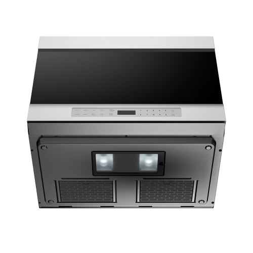 SHARP SMO1461GS 24” Over the Range Microwave Oven, Stainless Steel, Black Glass Finish