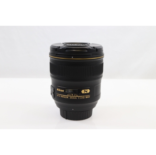 Remis à neuf - Objectif AF-S NIKKOR 24&nbsp;mm f/1.4G ED de Nikon – Prime grand-angle ultrarapide avec étui souple et parasoleil HB-51