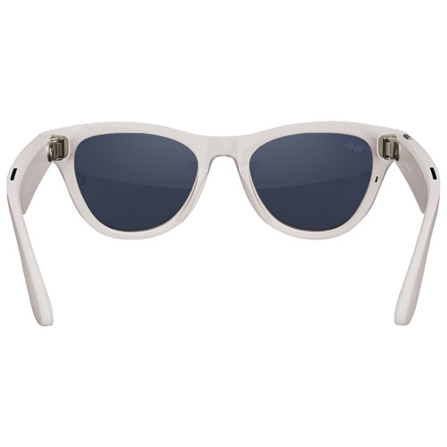 Lunettes Skyler de Ray-Ban | Meta avec IA, photo, vidéo, audio et messagerie - Gris poudré brillant/Transitions