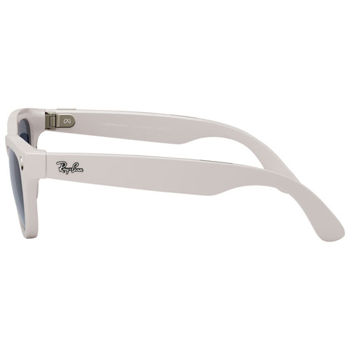 Lunettes Skyler de Ray-Ban | Meta avec IA, photo, vidéo, audio et messagerie - Gris poudré brillant/Transitions