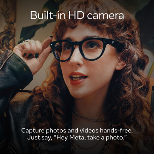 Ray-Ban | Meta Skyler (Gen 1) Glasses with AI, Photo, Video, Audio & Messaging - Shiny Chalky Grey/Transitions