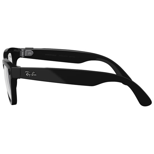 Lunettes Skyler de Ray-Ban | Meta avec IA, photo, vidéo, audio et messagerie - Noir brillant/Transparent