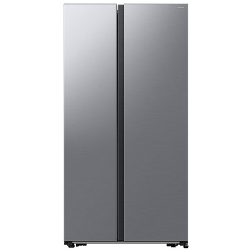 Image 1 of 8.. Samsung 36" 20 Cu. Ft. Side-By-Side Refrigerator - Stainless Look