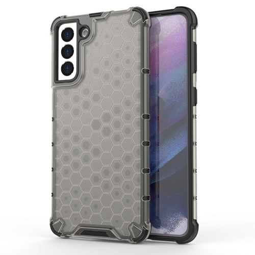 Image 1 of 4.. PANDACO Grey Hex Hard Shell Case for Samsung Galaxy S22+