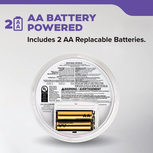 Kidde Combination Smoke and Carbon Monoxide Alarm Hardwired -30CUAR-VCA