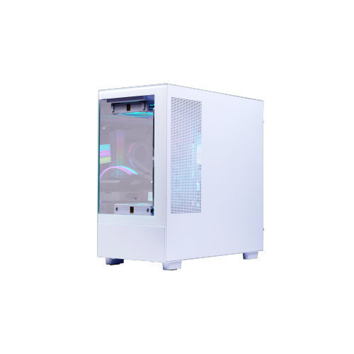 Uniway Gaming PC AMD Ryzen7 7700/ AIO Liquid Cooled/1TB Nvme SSD/32GB RAM/NVIDIA RTX 5070/ Build-in Monitor/ DLSS4 / VR AI Ready/ Win11 Pro - English