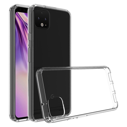 Étui rigide transparent en acrylique de PANDACO pour Pixel 4 de Google