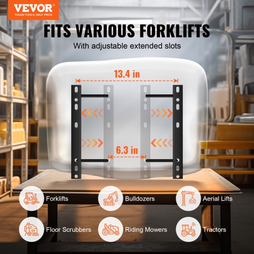 Siège de tracteur universel VEVOR 6,3-13.4&nbsp;po, siège de tondeuse avec micro-interrupteur et trous de drainage, siège de tracteur à fente