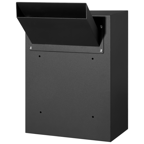 VEVOR 2.8-7.9" 13" Through The Wall Drop Box, Heavy Duty Steel Through the Wall Mailbox with Combination Lock, 13x7x17" Mail Drop Box, Black