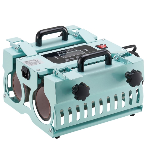 Machine à presser à chaleur des gobelets à 2 stations de VEVOR, presse-tasse à 11 30&nbsp;oz, chauffe rapidement et uniformément, presse-gobelet avec