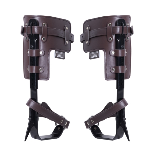 VEVOR 1 Pair Alloy Steel Climbing Spurs, 350lbs Load Capacity Tree Climbing Gear with Straps and Spike Protectors, Arborist Equipment for Climbers,